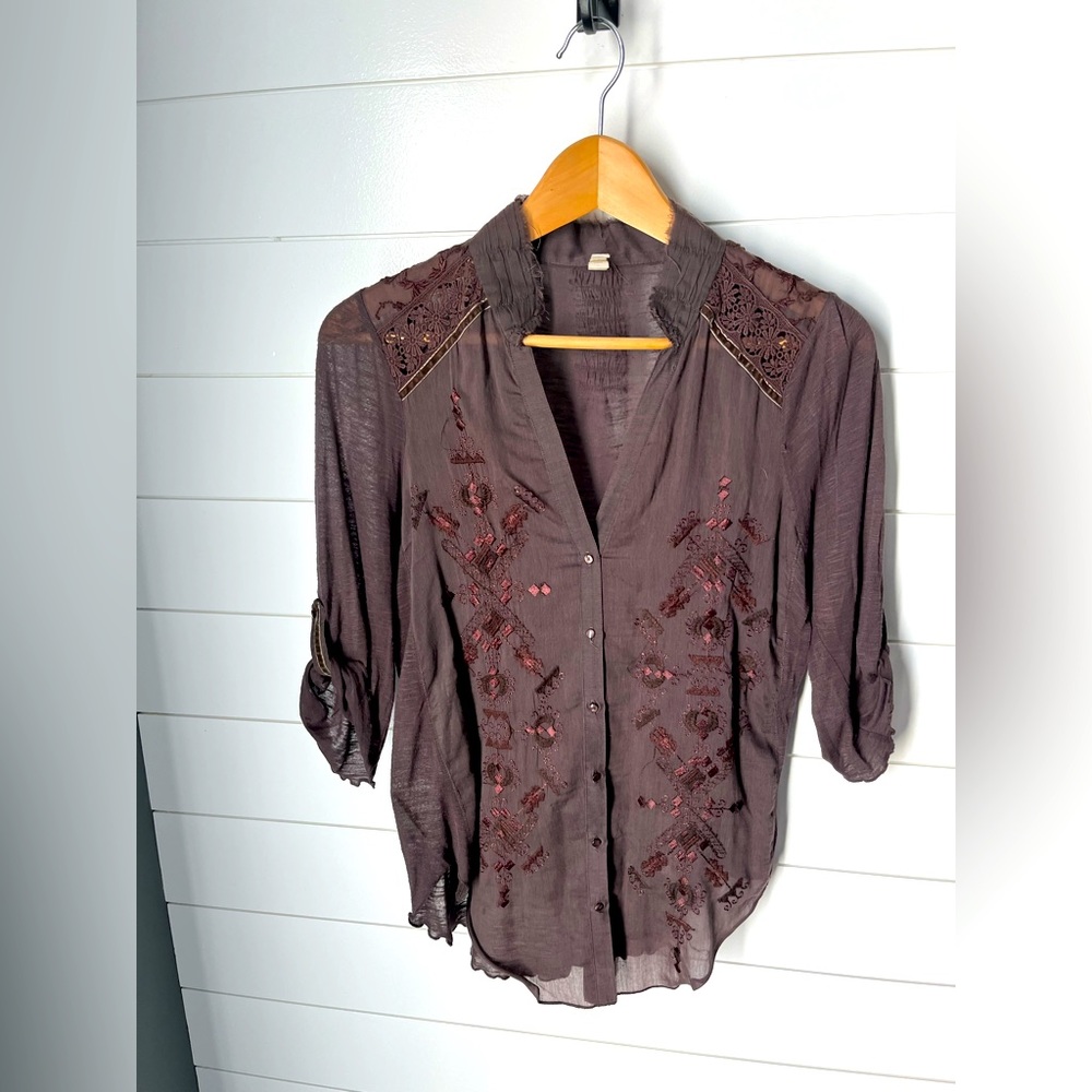 Tiny Brand 100% Vicose 3/4 sleeve shirt
